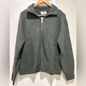 Old Navy | Forest Green Sweater | Quarter Zip | Size S | Never worn w/ tags